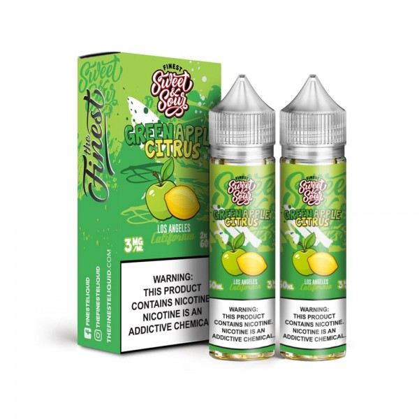 The Finest Green Apple Citrus 2x 60ml Vape Juice