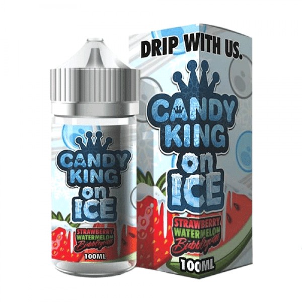 Candy King on Ice Strawberry Watermelon Bubblegum 100ml Vape Juice