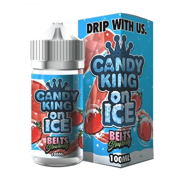 Candy King on Ice Belts Strawberry 100ml Vape Juice