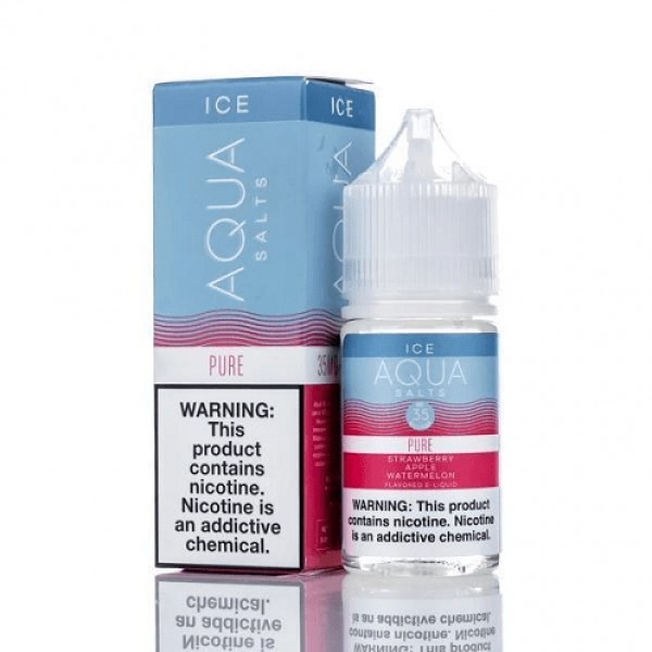 Aqua Synthetic Nicotine Pure Menthol 30ml Nic Salt Vape Juice