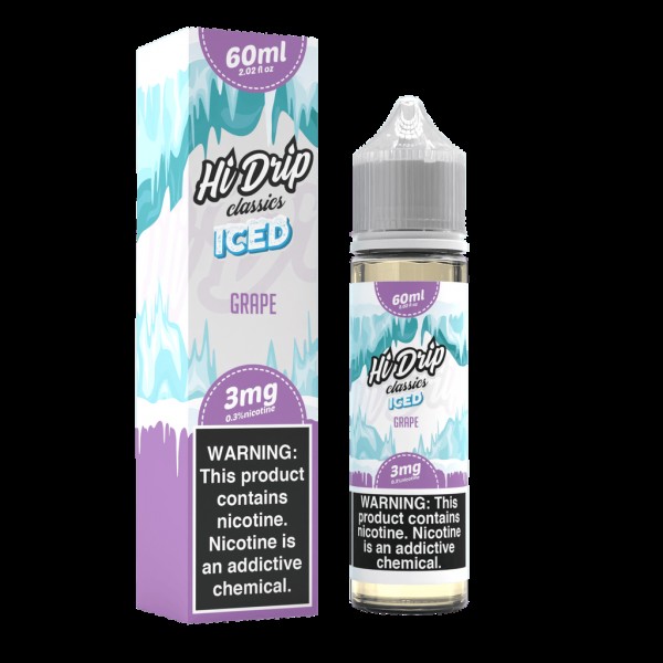 Grape Iced 60ml Vape Juice - Hi Drip