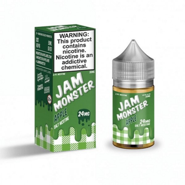 Apple 30ml Nic Salt Vape Juice - Jam Monster