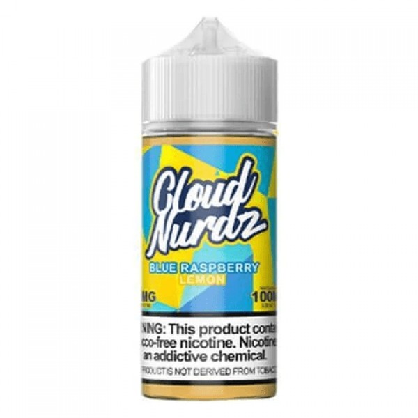 Blue Raspberry Lemon 100ml Synthetic Nic Vape Juice - Cloud Nurdz