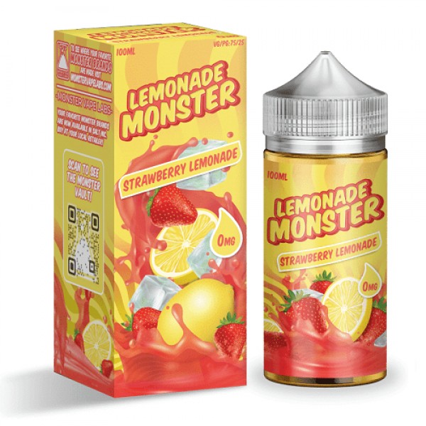 Strawberry Lemonade 100ml Vape Juice - Lemonade Monster