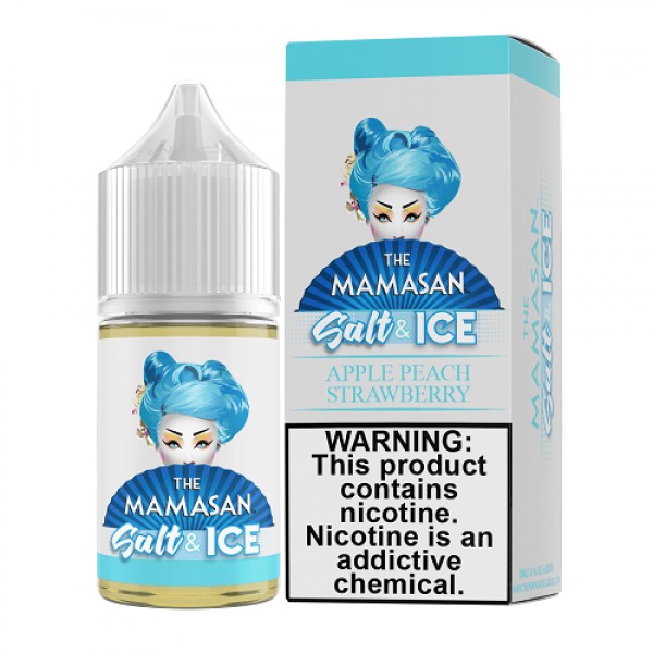 Apple Peach Strawberry Ice 30ml Nic Salt Vape Juice - Mamasan