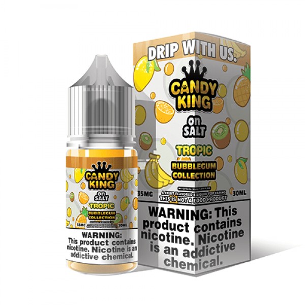 Candy King Bubblegum Salt Tropical 30ml Nic Salt Vape Juice