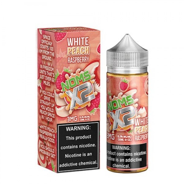 Noms X2 White Peach Raspberry 120ml Vape Juice