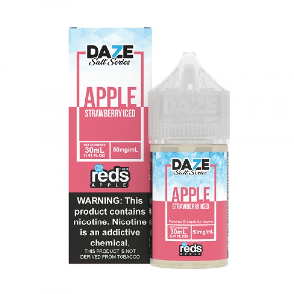 Strawberry ICED 30ml TF Nic Salt Vape Juice - Red's Apple