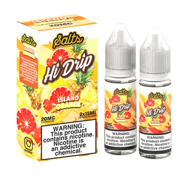 Island Orange 2x 15ml Nic Salt Vape Juice - Hi Drip