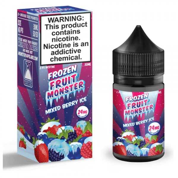 Mixed Berry Ice 30ml Nic Salt Vape Juice - Frozen Fruit Monster