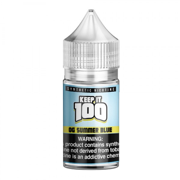 OG Summer Blue 30ml Synthetic Nicotine Salt Vape Juice - Keep It 100