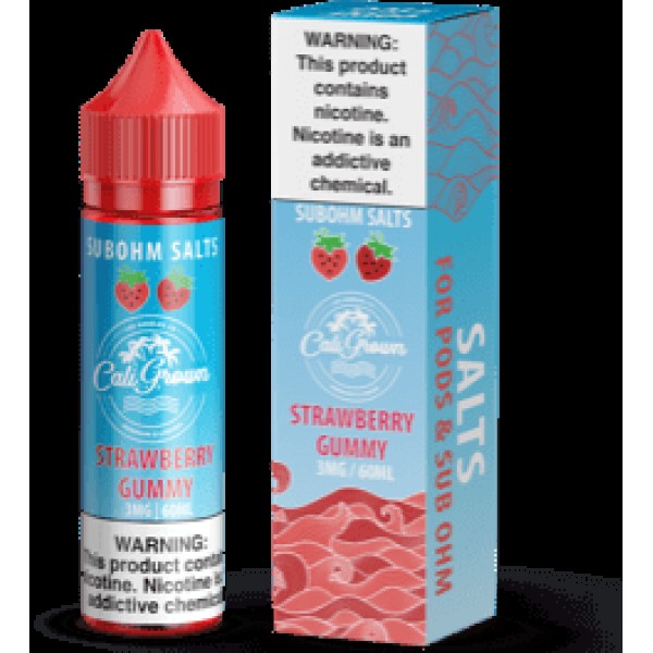 Strawberry Gummy 60ml Vape Juice - California Grown Sub-Ohm Salts