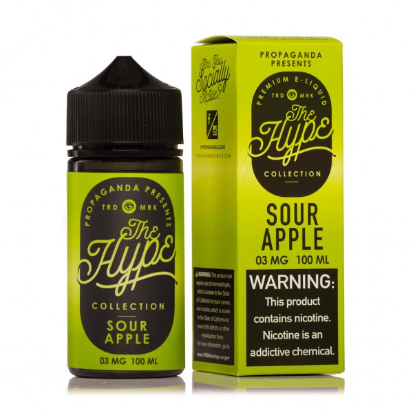 The Hype Sour Apple 100ml Vape Juice