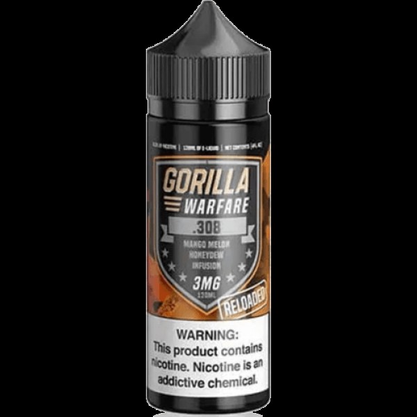 .308 Reloaded 120ml Vape Juice - Gorilla Warfare