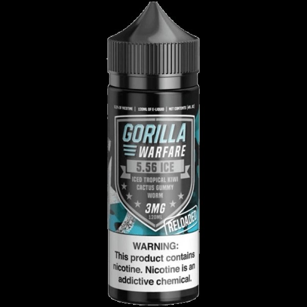 5.56 Iced Reloaded 120ml Vape Juice - Gorilla Warfare