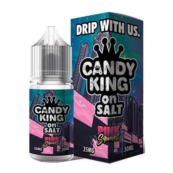 Candy King Pink Squares Synthetic Nicotine 30ml Nic Salt Vape Juice