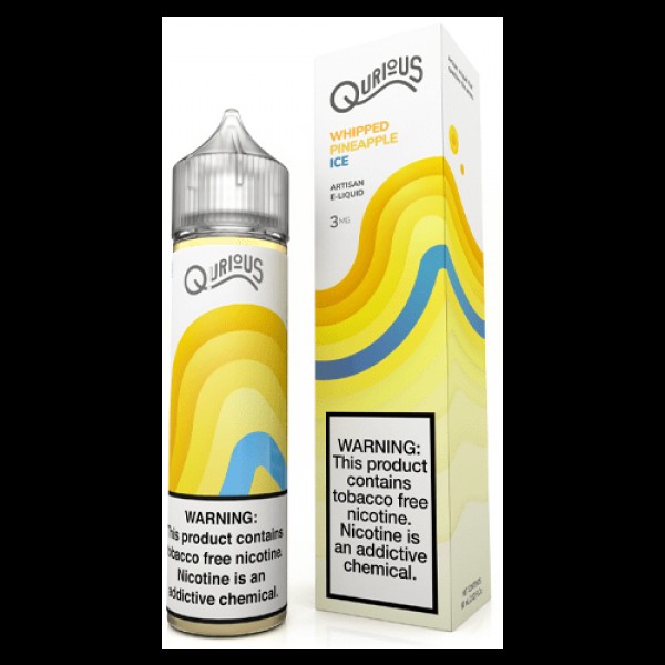 Qurious Whipped Pineapple Ice 60ml Synthetic Nicotine Vape Juice
