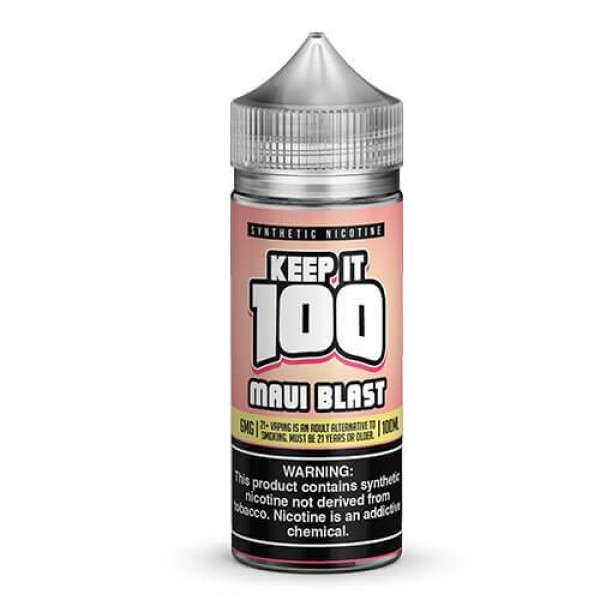Maui Blast 100ml Synthetic Nicotine Vape Juice - Keep It 100
