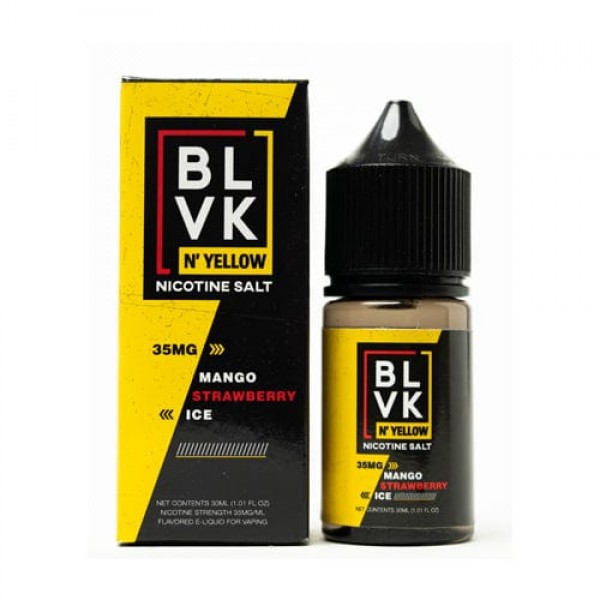 BLVK N'Yellow Salts Mango Strawberry Ice 30ml Nic Salt Vape Juice