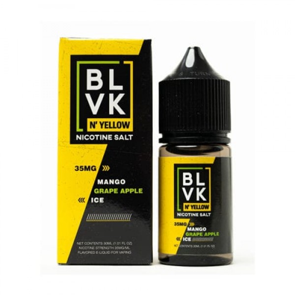 BLVK N'Yellow Salts Mango Grape Apple Ice 30ml Nic Salt Vape Juice