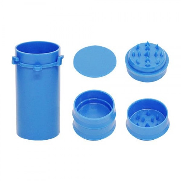 2-In-1 Plastic Grinder & Stash Jar