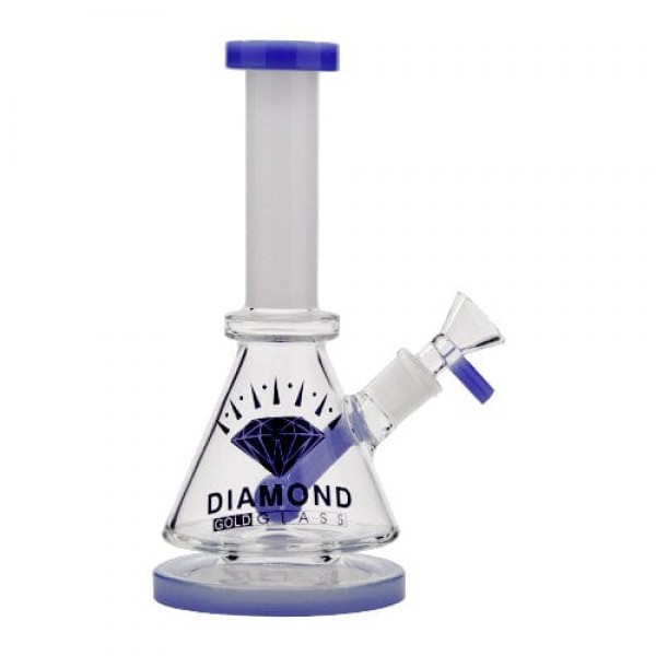 Diamond Glass 5" Triangular Mini Beaker Bong