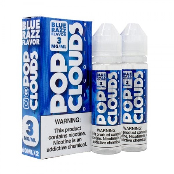 Pop Clouds Blue Razz Candy 120ml Vape Juice