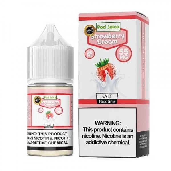 Pod Juice Strawberry Ice Cream TF 30ml Nic Salt Vape Juice