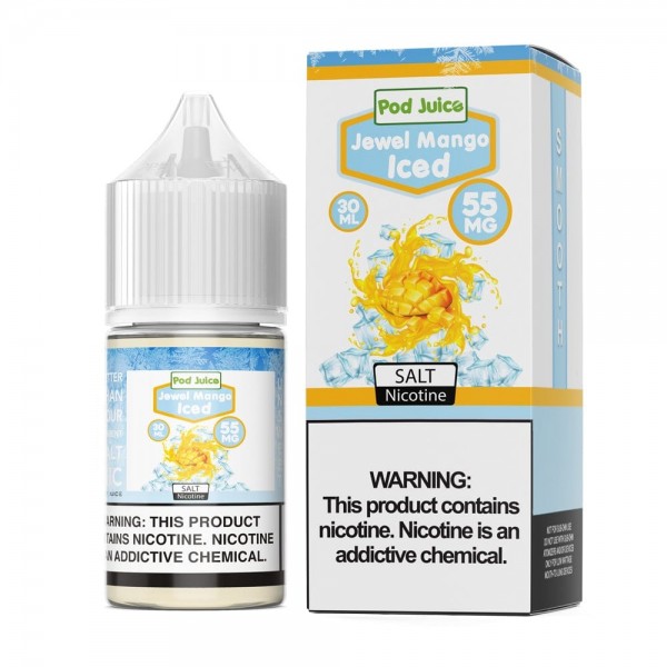 Pod Juice Jewel Mango Iced TF 30ml Nic Salt Vape Juice