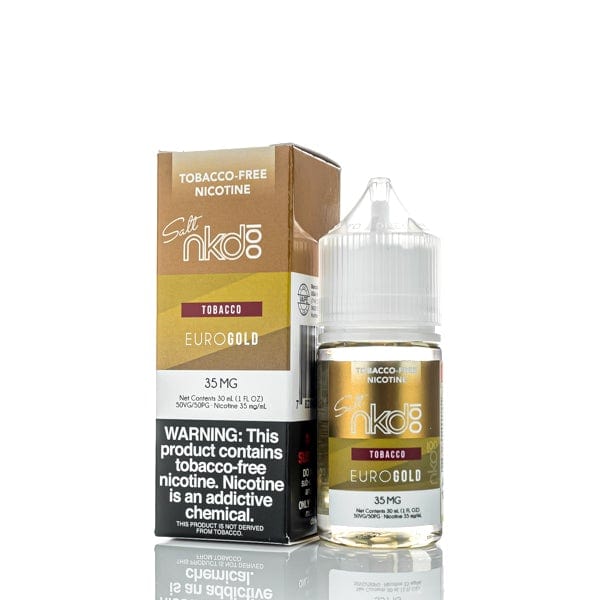 NKD 100 Salts Tobacco Euro Gold 30ml Nic Salt Vape Juice (TF)