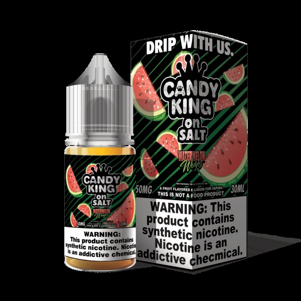 Candy King On Salt Watermelon Wedges Synthetic Nicotine 30ml Nic Salt Vape Juice