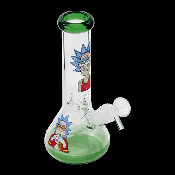 MonsterBud Rick & Morty Glass Beaker Bong