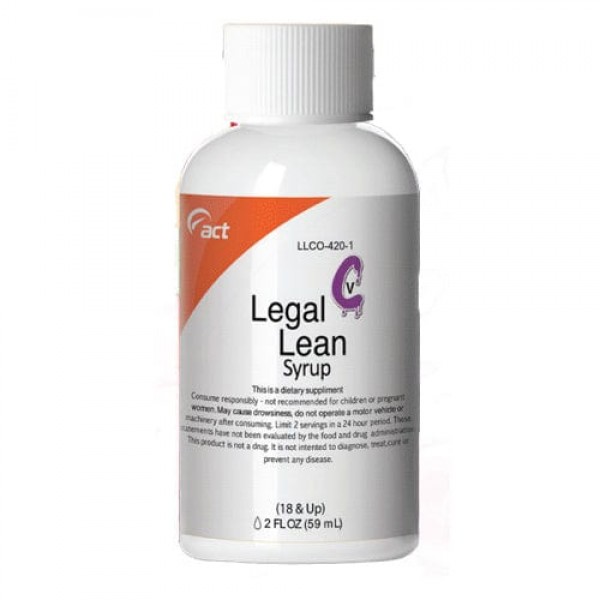 Legal Lean 2oz Syrup Bottle