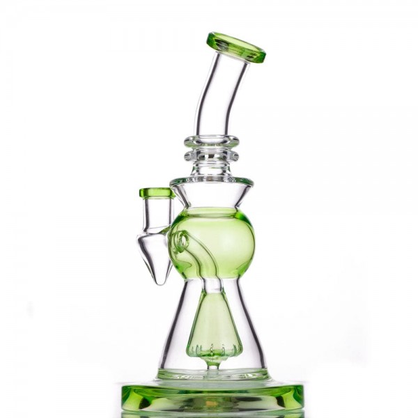 8.5" Slitted Showerhead Dab Rig w/ Reclaim Catch