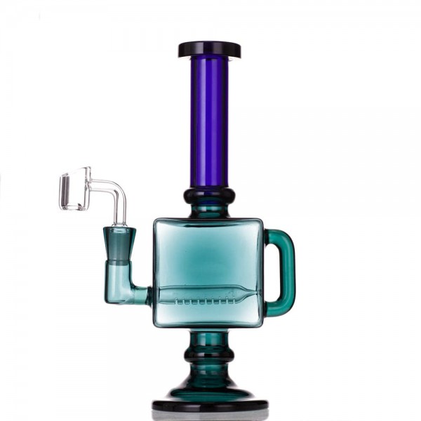 9.5" Square Recycler Dab Rig (Full Color)