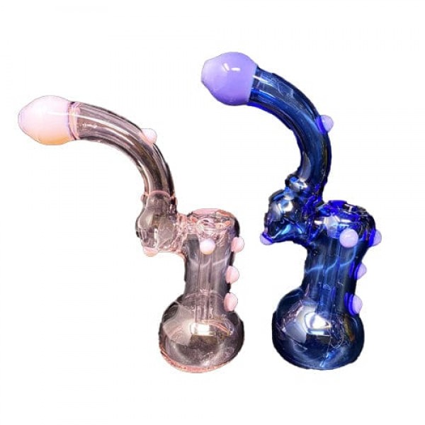 Handmade Colored Glass Bubbler