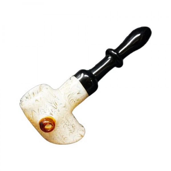 Heady Handmade Glass Hammer Pipe w/ Color-Blocking