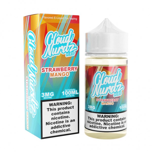 Strawberry Mango Iced 100ml TF Vape Juice - Cloud Nurdz