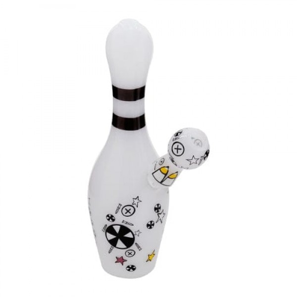 8" Bowling Pin Glass Dab Rig