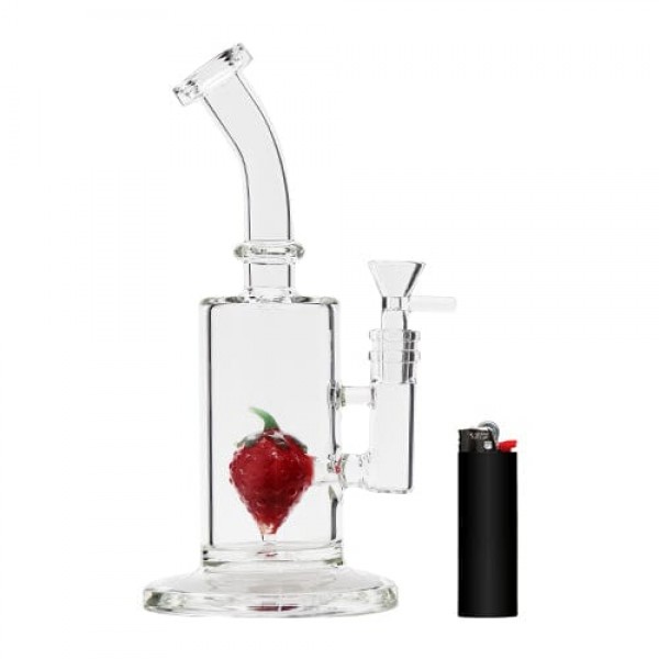 9" Glass Bong w/ Berry Perc