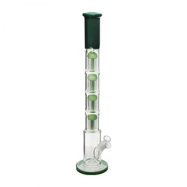 21.5" Glass Straight Tube w/ Quad Tree Perc