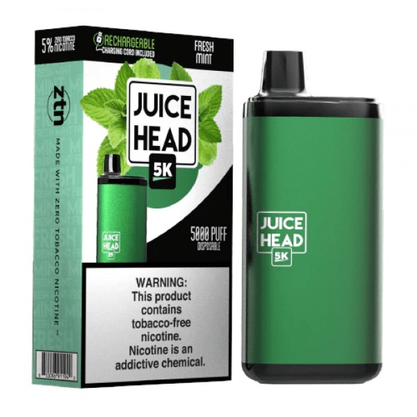 Juice Head 5K Disposable Vape (5%, 5000 Puffs) - Fresh Mint