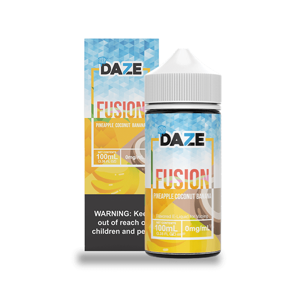 7 Daze Fusion Pineapple Coconut Banana ICED 100ml Vape Juice